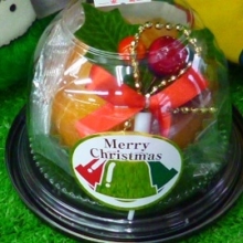 わんちゃん用クリスマスカップケーキ